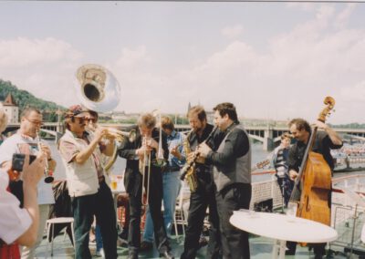 Jazz auf der Moldau in Prag mit einheimischen Musikern 1994