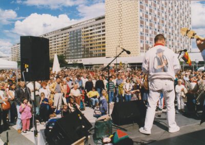 Auftritt beim Dixie-Festval in Dresden 1997: Bühne auf der Prager Straße